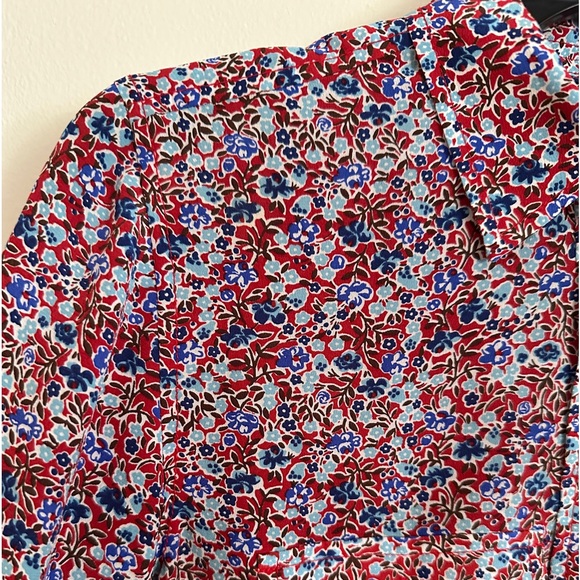 JCrew Classic-fit silk shirt in floral. Size 0. - Picture 12 of 16